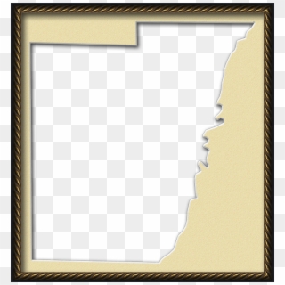 A Map Of Calhoun With A Museum Style Picture Frame - Wonder Woman Transparent Frames Clipart
