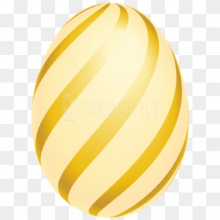 Free Png Download Easter Golden Striped Eggpicture - Circle Clipart