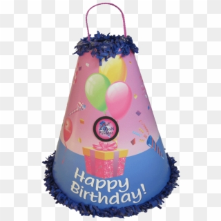 Girls Birthday Pink Pinata - Birthday Cake Clipart