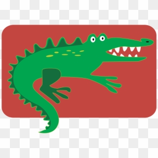 Fun Alligator Vector Clip Art - American Crocodile - Png Download
