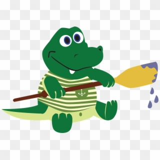 Crocodile, Alligator, The Sailor, Paddle, Oar, Water - Alligator Clipart Pixabay - Png Download