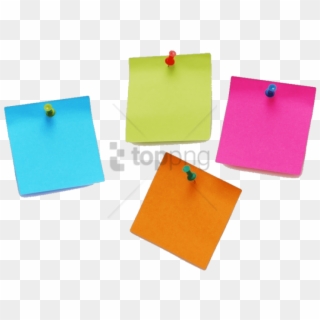 Colored Sticky Note Png Png Image With Transparent - Transparent Background Sticky Notes Png Clipart