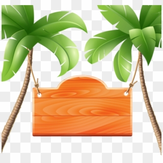 Beach Clipart, Frame Clipart, Cute Clipart, Borders - Tropical Background Clipart Hd - Png Download