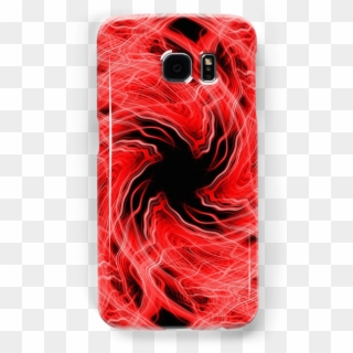 Spining Red Light Trails Pattern On A Black Background - Mobile Phone Case Clipart