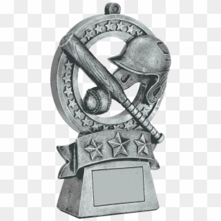 Star Medal Baseball Resin Trophy - Statue Clipart