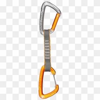 Flint Express Mixed Quickdraws With A Full Gate Carabiner - Belay Device Clipart