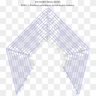 Stay Tuned For Week 4 Coming Out Next Monday - Southern Trails Shawl Stitch Diagram Clipart