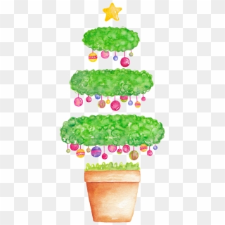 Cartoon Creative Christmas Tree Png Transparent - Christmas Tree Clipart