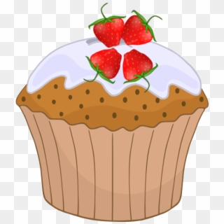 Strawberry Cupcake 4 Clip Art - Muffins For Mom - Png Download