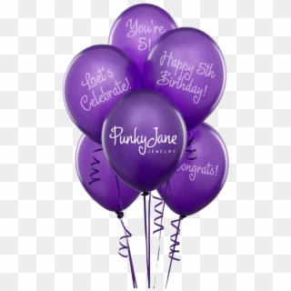 Celebrating Five Years Of Punky Jane With A Giveaway - Purple Balloons Gif Clipart