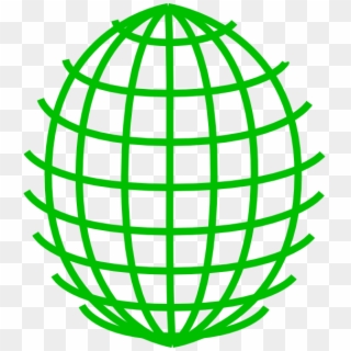 Wire Globe Clipart 5 By Jose - Green Globe Outline - Png Download