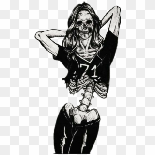 Esqueleto Sticker - Vogue Dead Girls Are Skinnier Clipart
