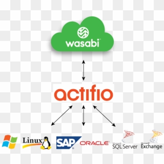 The Integrated Actifio Sky And Wasabi Hot Cloud Storage - Graphic Design Clipart