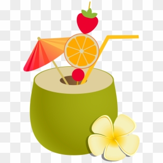 Juice Coconut Milk Nata De Coco Coconut Water Fruit - Frutas Coco Verde Png Clipart