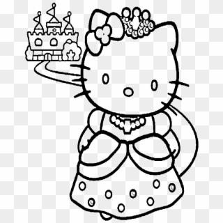 Hello Kitty Coloring Pages Transparent Background - Hello Kitty Castle Coloring Page Clipart