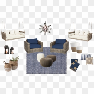 Outdoor Living Area - Club Chair Clipart