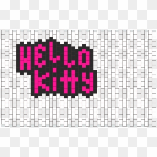Hello Kitty Kandi Pattern - Perler Beads Designs Weed Clipart
