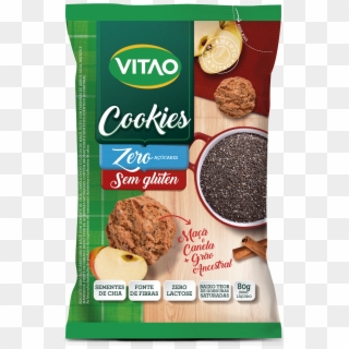 Cookies Sem Glúten Maçã E Canela Sementes De Chia - Cookies Sem Gluten Vitao Clipart