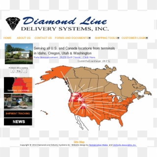 Diamond Line Delivery Systems Competitors, Revenue - Map Clipart