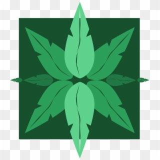 Green Hemp Leaf Drawing Tile - Green Clipart