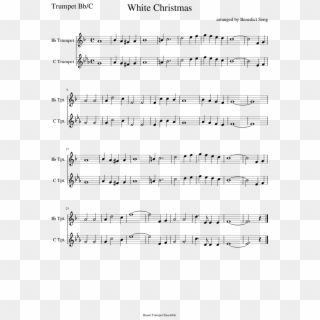 White Christmas Sheet Music Composed By Arranged By - Pollyanna Mother Sheet Music Clipart
