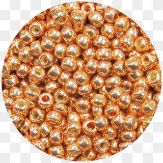 15/0 Japanese Seed Bead Permanent Metallic Copper P481 - Pearl Clipart