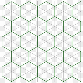 Un Hexagono En Origami - Red De Triangulos Clipart