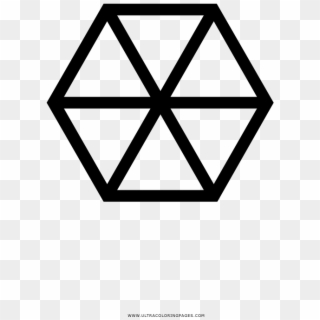 Hexágono Página Para Colorear - Daishinku Logo Clipart