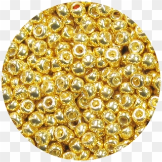 15/0 Japanese Seed Bead Permanent Metallic Gold P471 - Circle Clipart