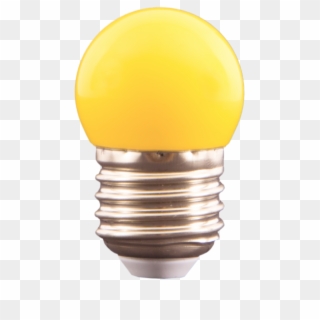 Foco Bombilla Miniatura Globo De Led Amarillo 1w E27 - Incandescent Light Bulb Clipart