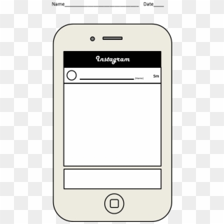 Instagram Exit Slip Template 213605 - Smartphone Clipart