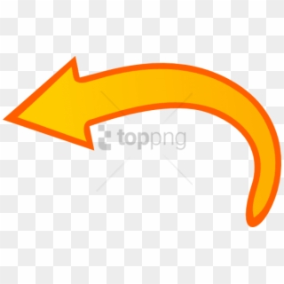 Curved Arrow Pointing Left Png Image With Transparent - Curved Arrow To The Left Clipart