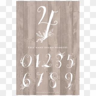 Stunning Hand Drawn Numbers Clipart