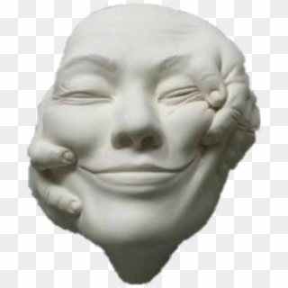 #face #smile #sculpture #hands #weird #odd - Sculpture Clipart