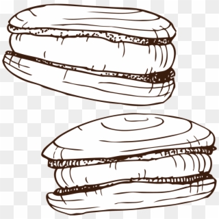 Hand Drawn Burger Transparent - Illustration Clipart