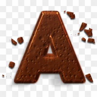 Chocolate Style 3d Letter A - Chocolate Clipart