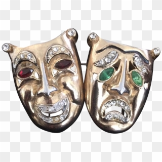 Coro Comedy And Tragedy Masks - Face Mask Clipart