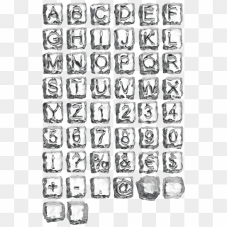 Ice Cube Letters Png Clipart