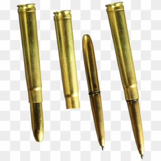 375 Mag Brass Bullet Pen - Brass Bullet Clipart