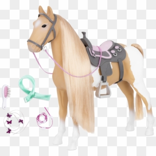 Palomino Hairplay Horse All Components - Our Generation Palomino Paint Horse Clipart
