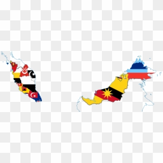 Malaysia Flag Map Png - Flag Map Malaysia Clipart
