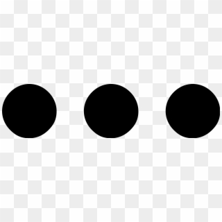 3 Black Dots Icon - 3 Points Icon Png Clipart