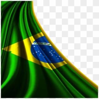Brazil Folding Of Youtube Flag Ireland Brazilian Clipart - Brazil Flag 3d Png Transparent Png
