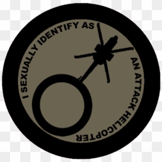 Gender Symbol For Someone Who Sexually Identifies Themselves - Attack Helicopter Gender Meaning Clipart