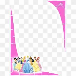 Moldura Princesas Png - Disney Princess Cartoon Logo Clipart