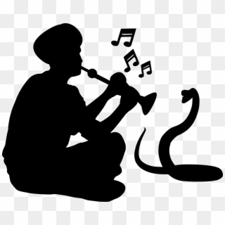 Snake Charmer Silhouette Indian Jaipur Music - Snake Charmer Silhouette Clipart