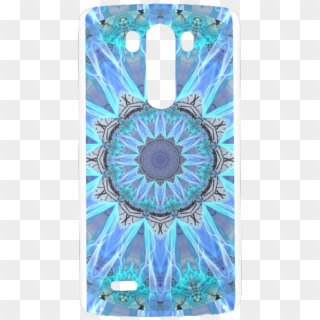 Sapphire Ice Flame, Cyan Blue Crystal Wheel Hard Case - Mobile Phone Case Clipart