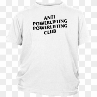 Anti Social Social Club Powerlifting Club Whitet-shirt - Active Shirt Clipart