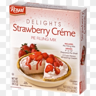Royal Delights Strawberry Crème Pie Filling - Pastry Clipart