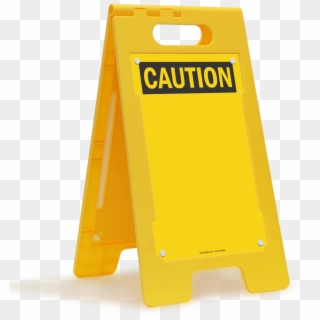 Caution Blank Fold-ups® Floor Sign - Slippery When Wet Sign Clipart